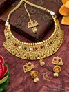 Brass High Gold Rajwadi Choker Set Wholesale Shop In Surat
